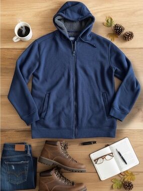 Mens Blue Hoodie
